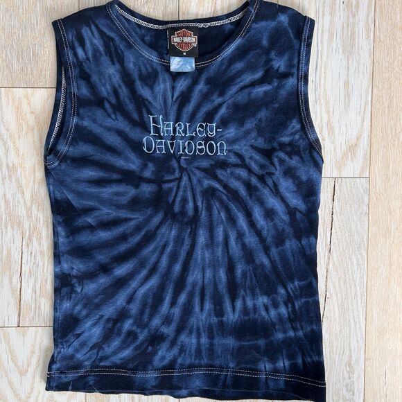 VINTAGE HARLEY DAVIDSON - WOMEN'S MEDIUM - Y2K TIE DYE T-SHIRT - Picture 3 of 7